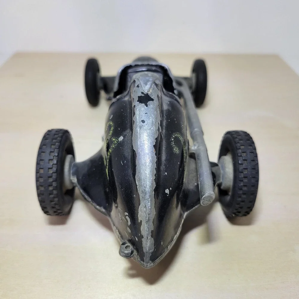 Vintage Cox‎ Thimble Drome Champion Metal Toy Race Car #21 Santa Ana